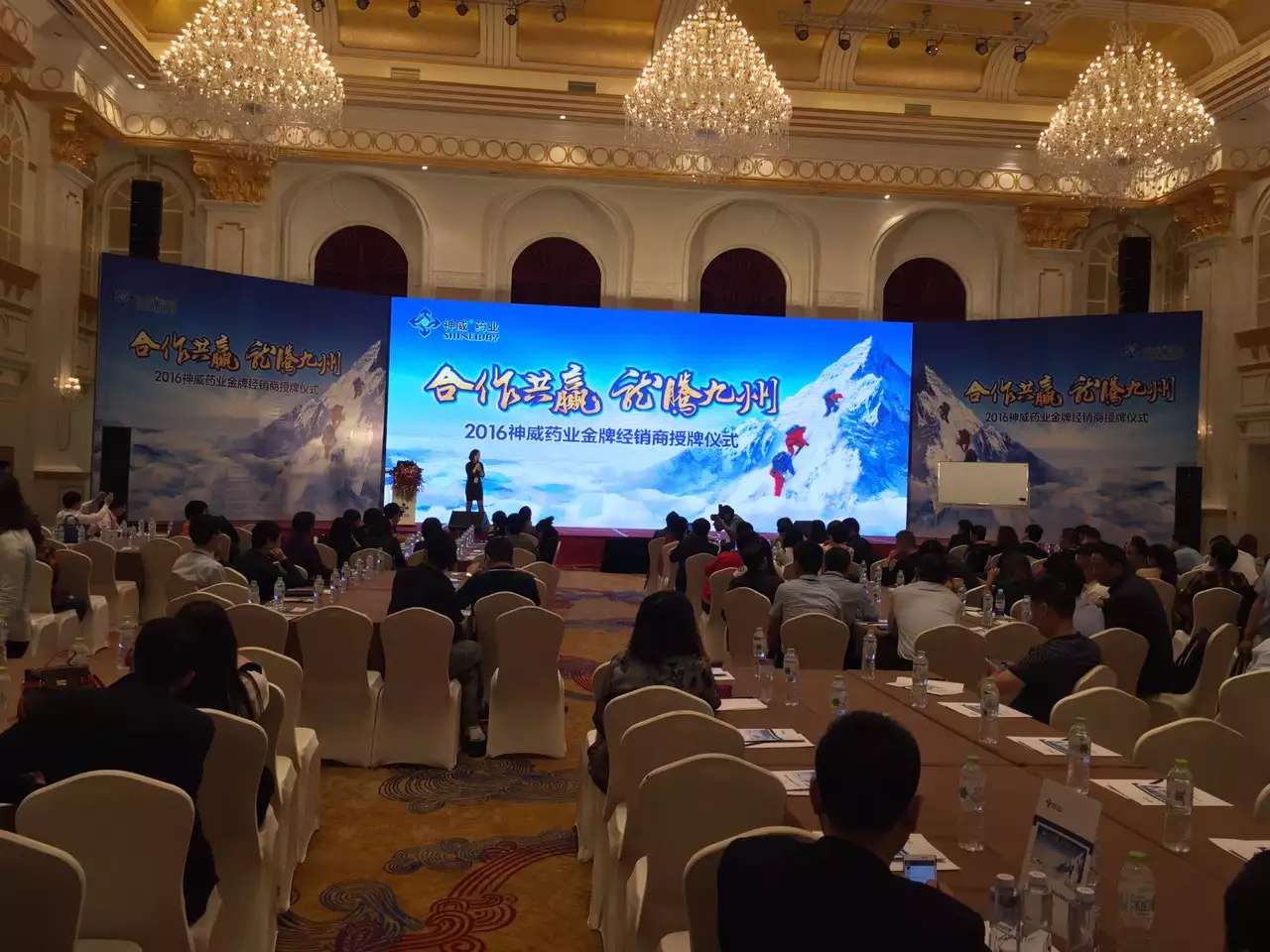 李成林给神威药业讲新形势下医药商业的发展