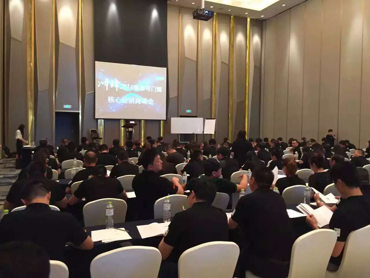 李成林给德国特里陶窗纱讲《经销商加油站》课