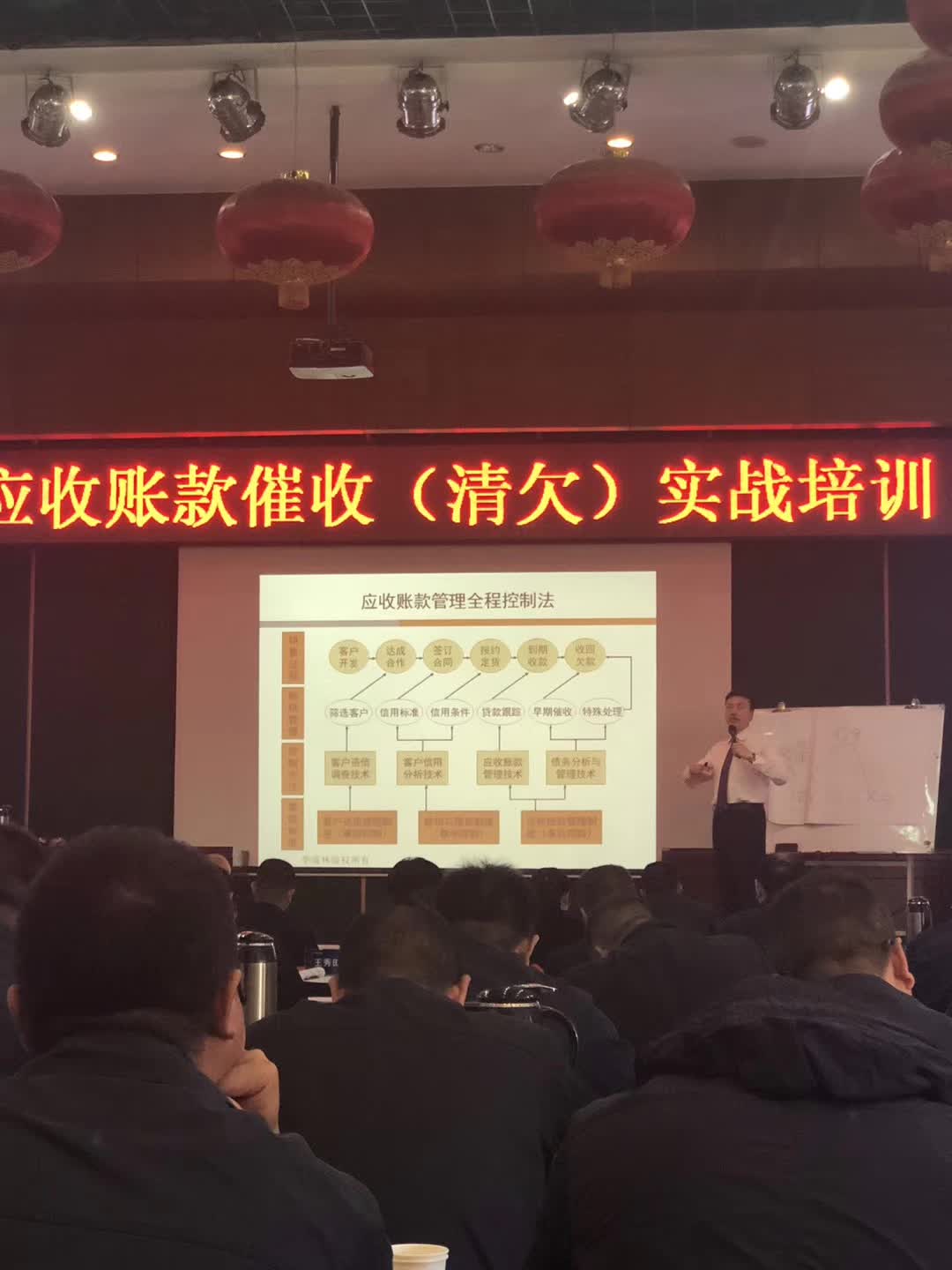  李成林给山西四建集团讲《应收账款催收》课程