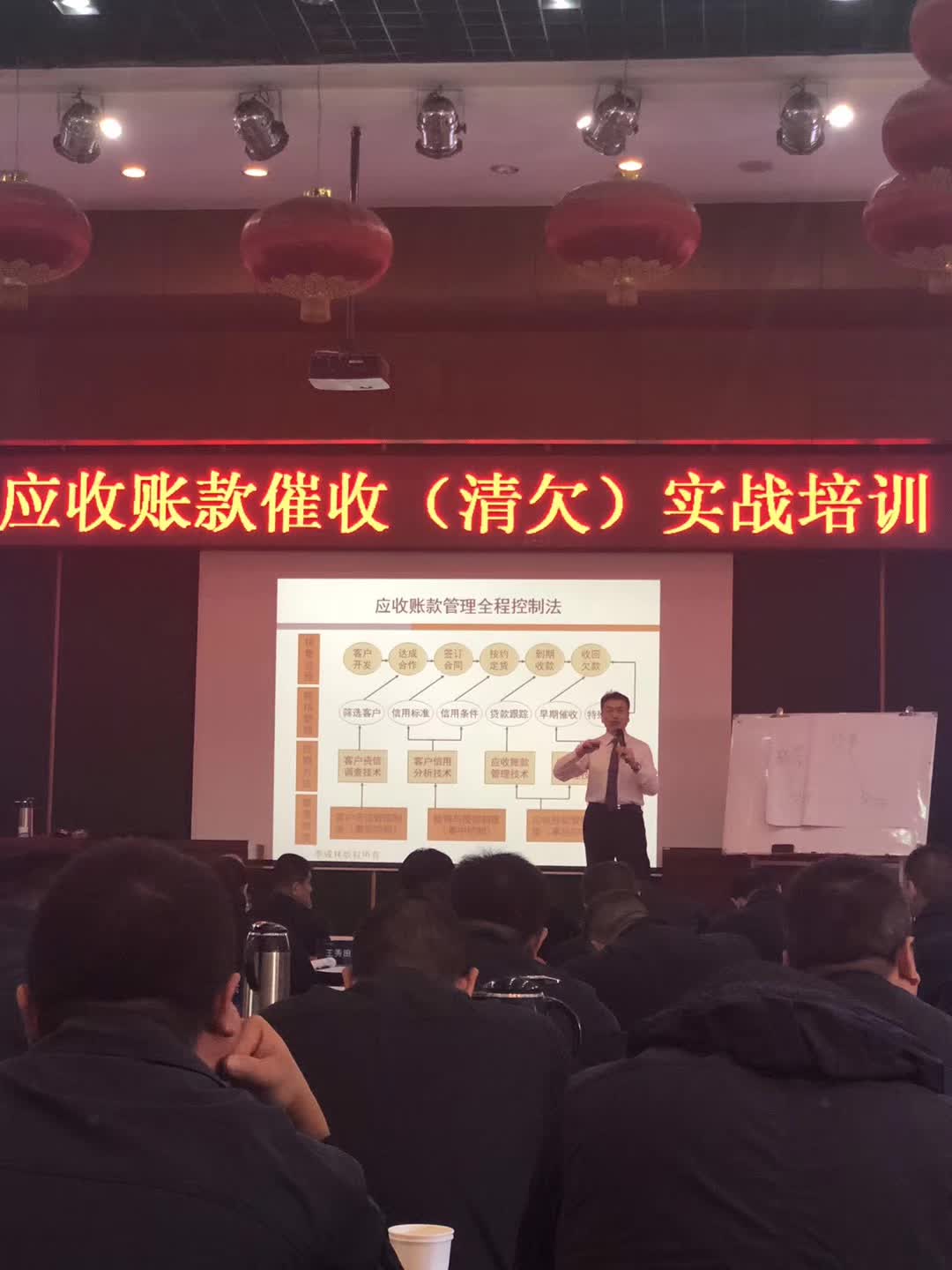  李成林给山西四建集团讲《应收账款催收》课程