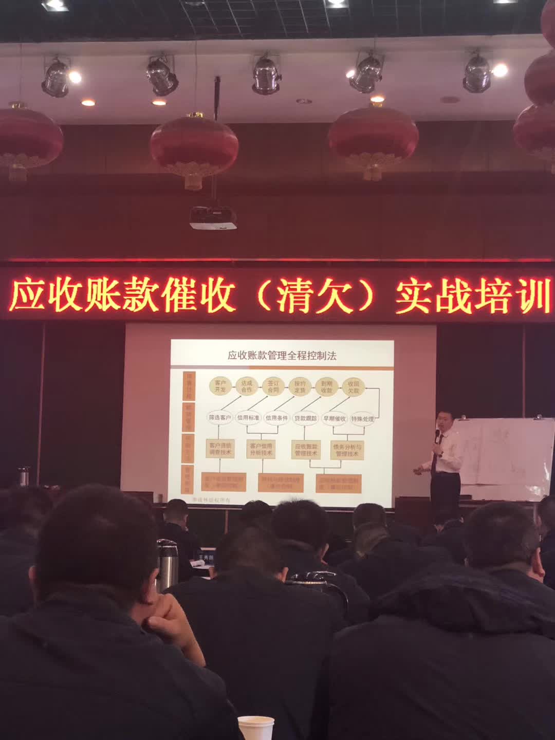  李成林给山西四建集团讲《应收账款催收》课程