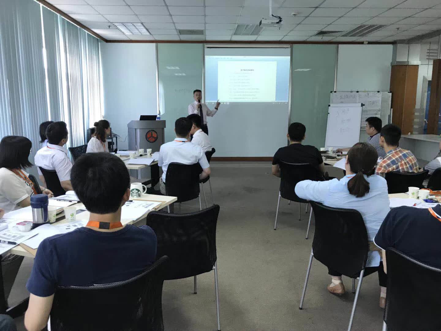 李成林给荷兰特恩驰讲《用脑销售》课程