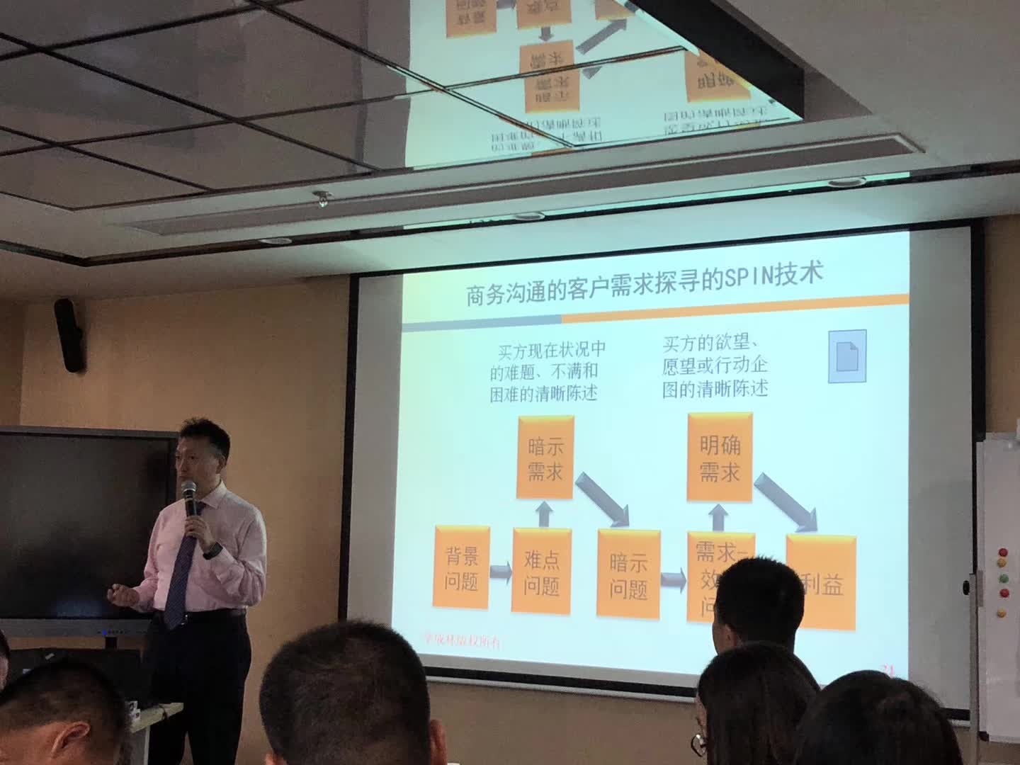 李成林给澳美制药讲《商界沟通力》课程