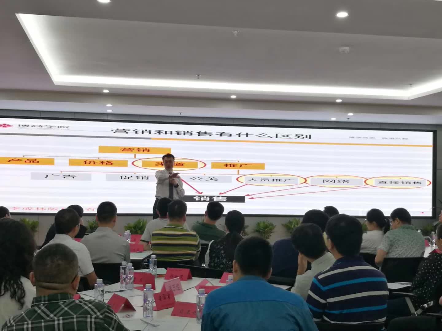 李成林给长沙高新区企业家讲《创新营销》的课