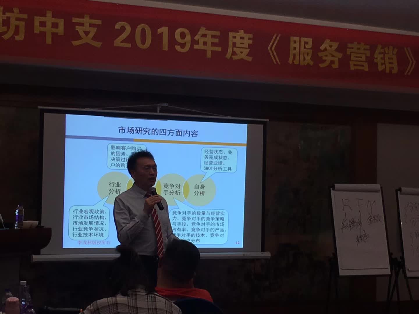 李成林给平安财险讲《服务营销》课程