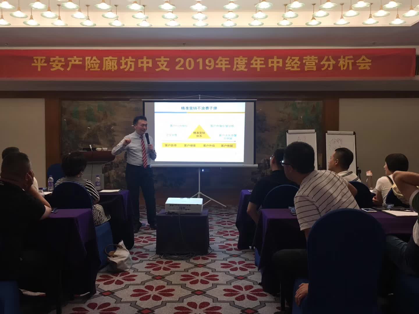 李成林给平安财险讲《服务营销》课程