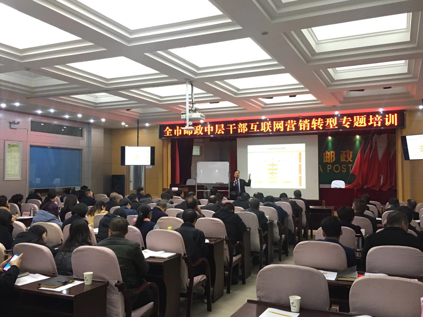  李成林给中国邮政讲《互联网营销转型》课程