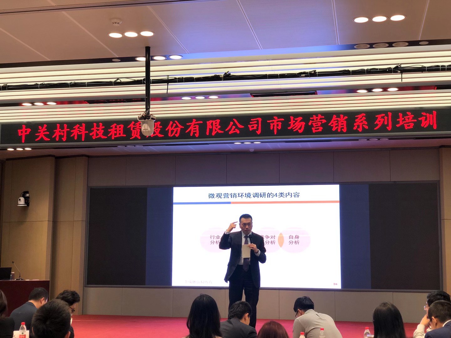 李成林给中关村科技租赁股份公司讲营销方案