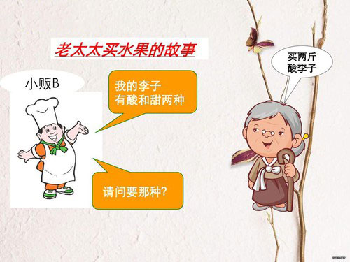 李成林：老太太买李子的故事