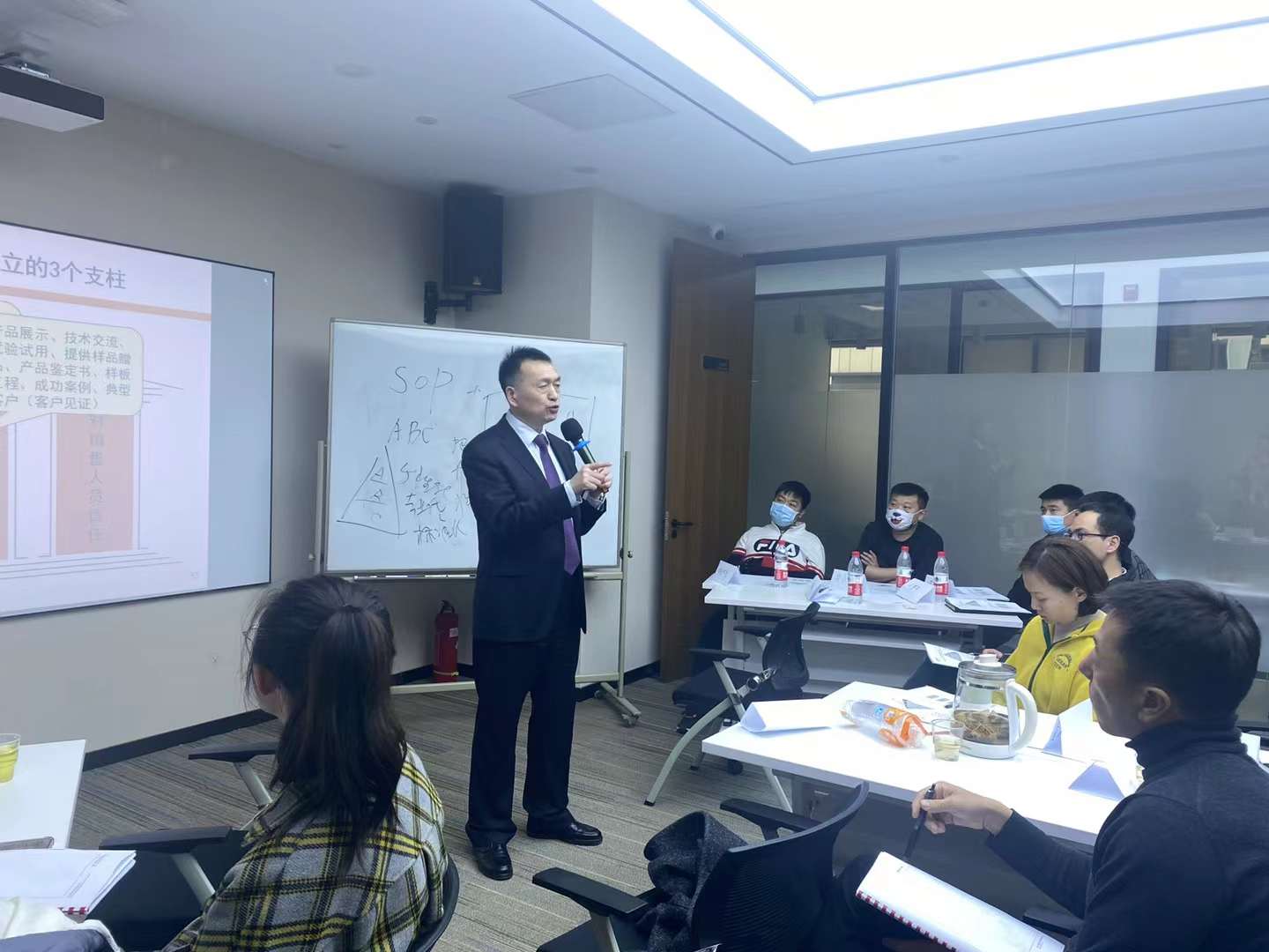 李成林应邀给精信嘉业讲《B2G政府型销售》