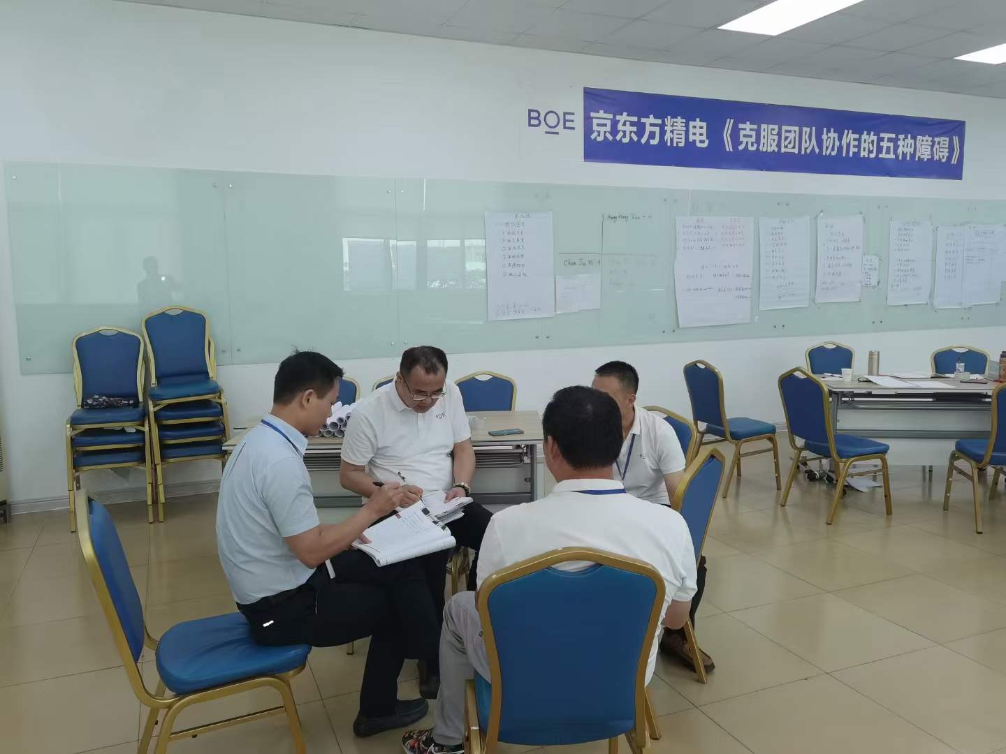 苏进为京东方开展《克服团队协作的五种障碍》