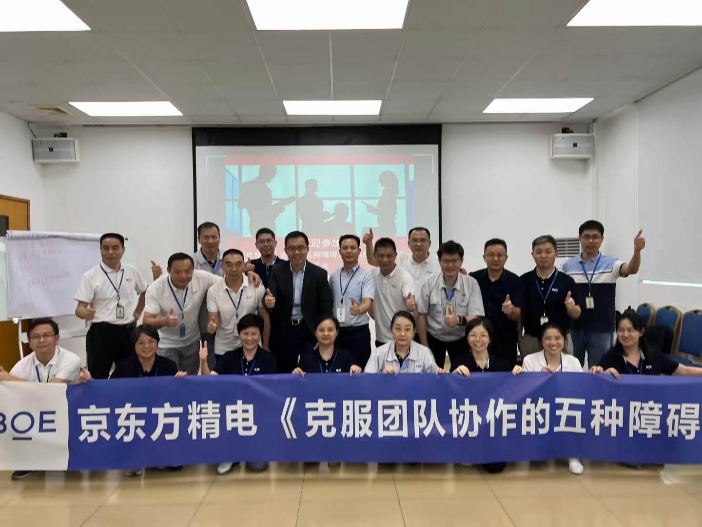 苏进为京东方开展《克服团队协作的五种障碍》