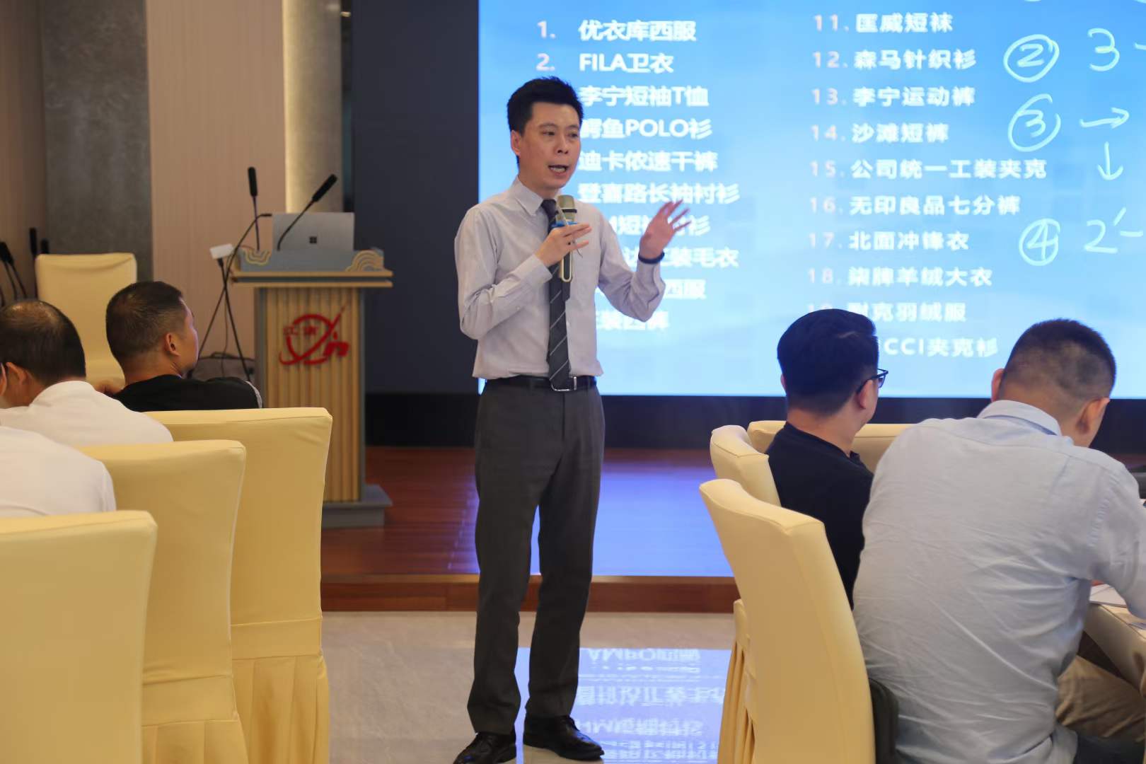 周刚为江南实业集团讲授《高品质工作汇报》