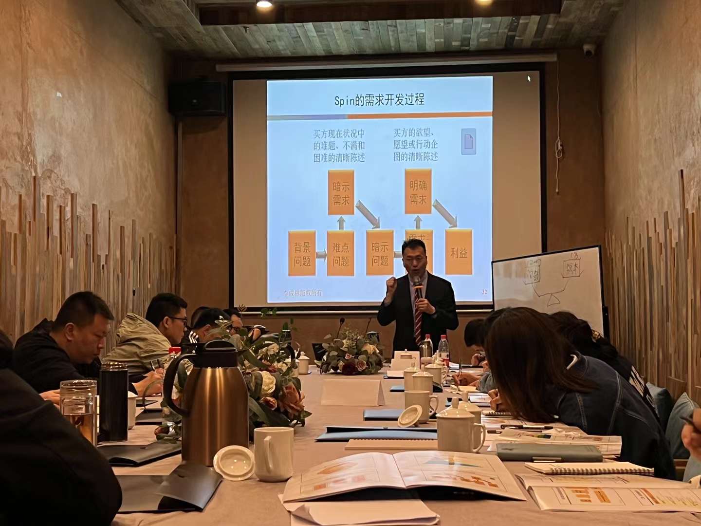 李成林给山东水发集团讲《销售倍增》课程