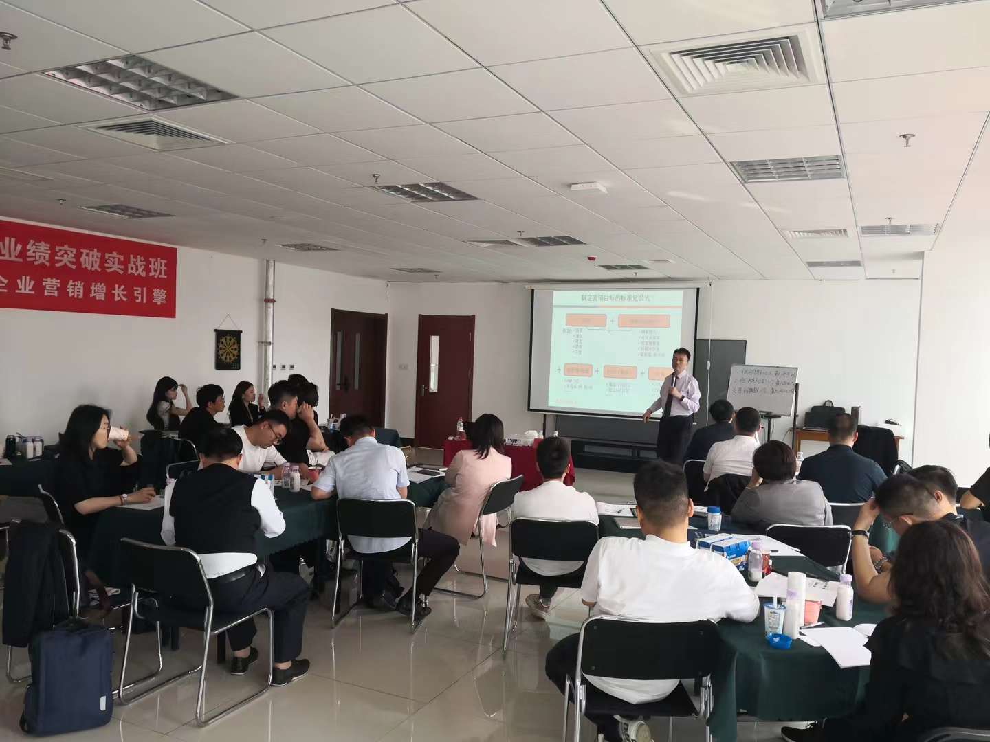 李成林给青岛市企业家学院授课